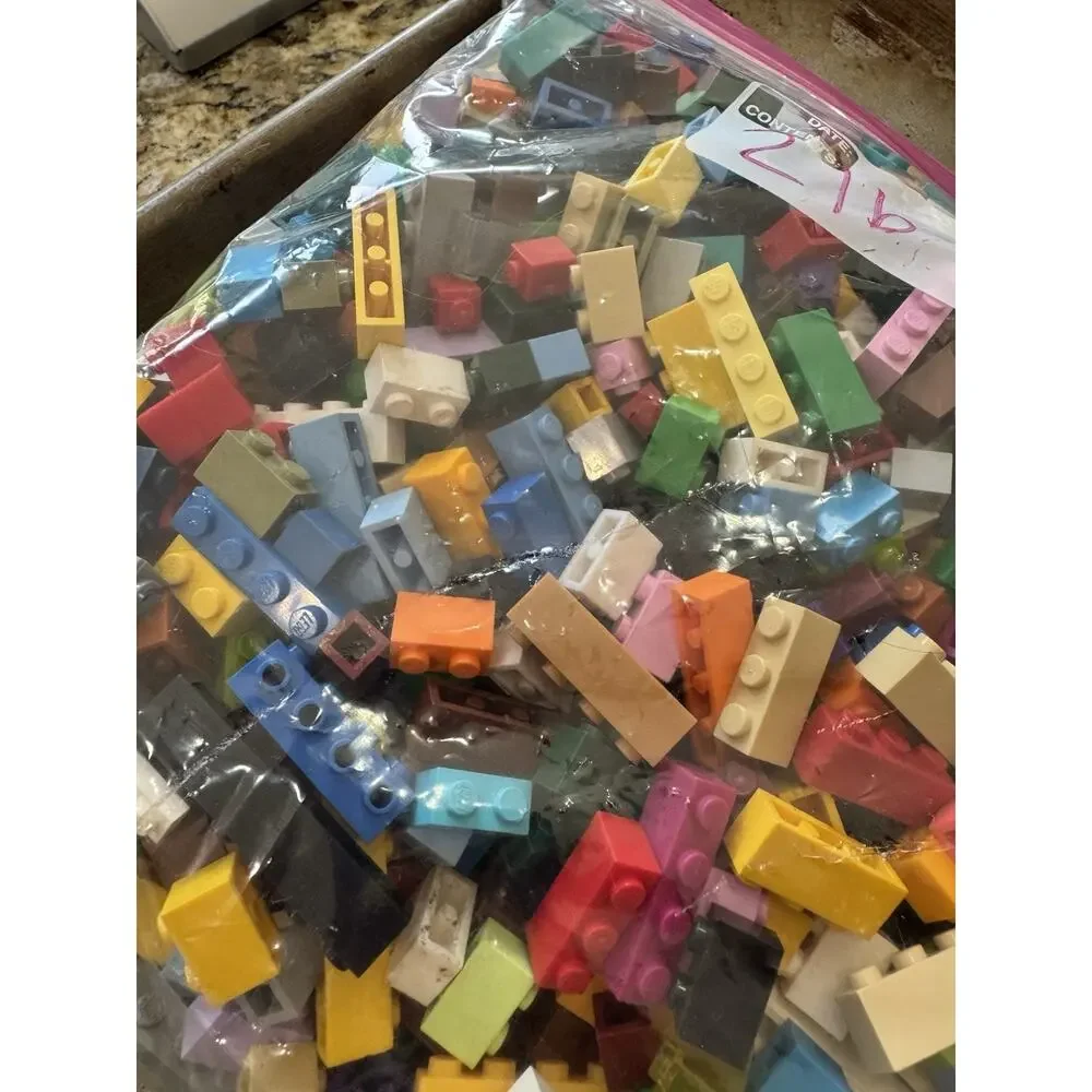 2 lbs Mixed LEGO Lot Authentic Genuine Bricks Parts & Pieces - Cleaned & Sorted - Picture 3 of 6